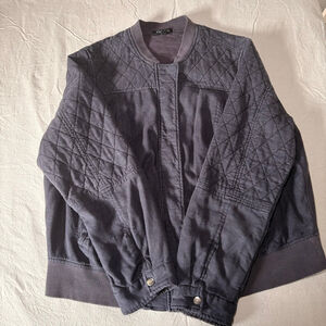 Women's TORRID Gray Quilted Bomber Jacket 1X